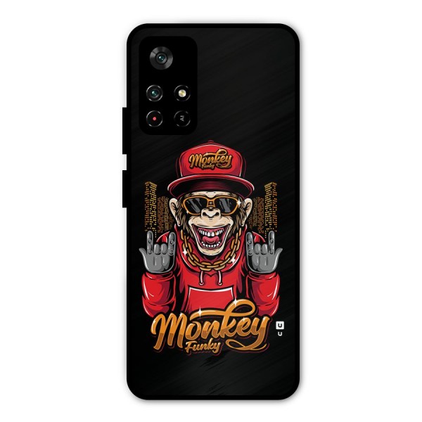 Hunky Funky Monkey Metal Back Case for Poco M4 Pro 5G