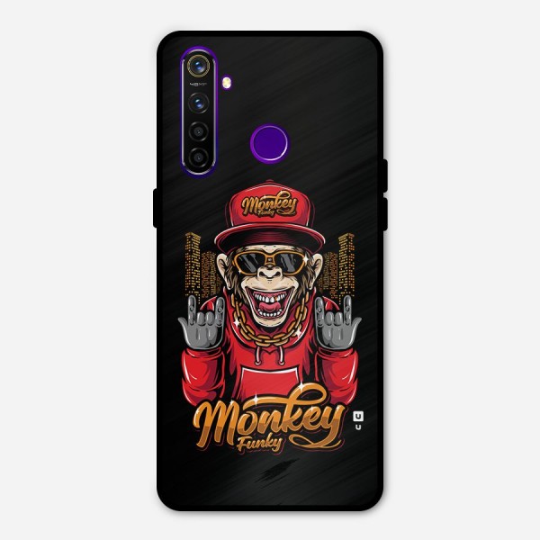Hunky Funky Monkey Metal Back Case for Realme 5 Pro