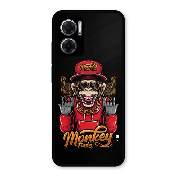 Hunky Funky Monkey Metal Back Case for Redmi 11 Prime 5G
