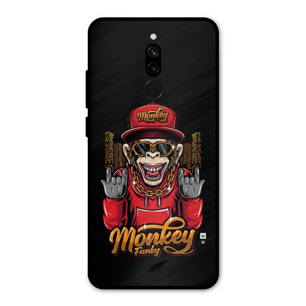 Hunky Funky Monkey Metal Back Case for Redmi 8