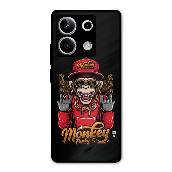 Hunky Funky Monkey Metal Back Case for Redmi Note 13 5G