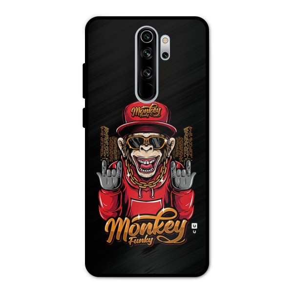 Hunky Funky Monkey Metal Back Case for Redmi Note 8 Pro