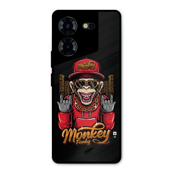 Hunky Funky Monkey Metal Back Case for Tecno Pova 5 Pro 5G