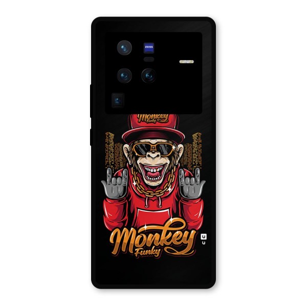 Hunky Funky Monkey Metal Back Case for Vivo X80 Pro