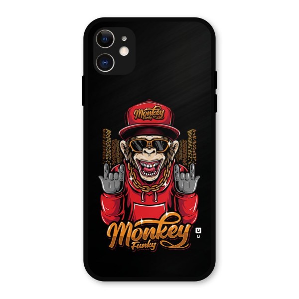 Hunky Funky Monkey Metal Back Case for iPhone 11