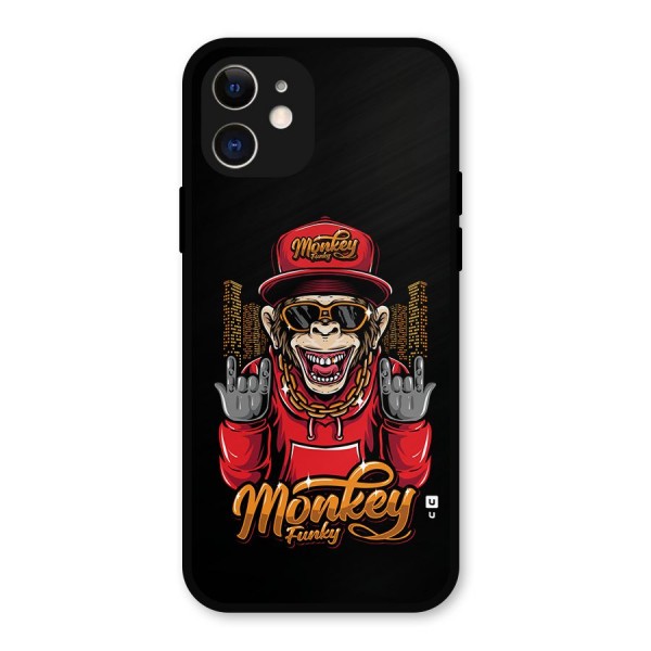 Hunky Funky Monkey Metal Back Case for iPhone 12