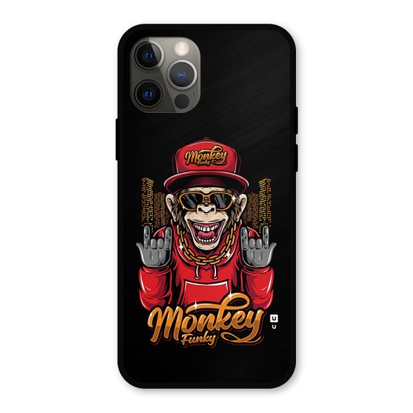 Hunky Funky Monkey Metal Back Case for iPhone 12 Pro