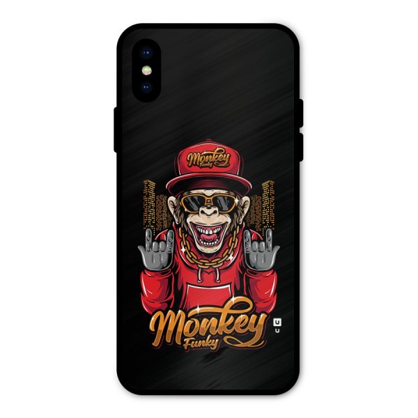 Hunky Funky Monkey Metal Back Case for iPhone XS