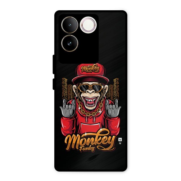 Hunky Funky Monkey Metal Back Case for iQOO Z7 Pro
