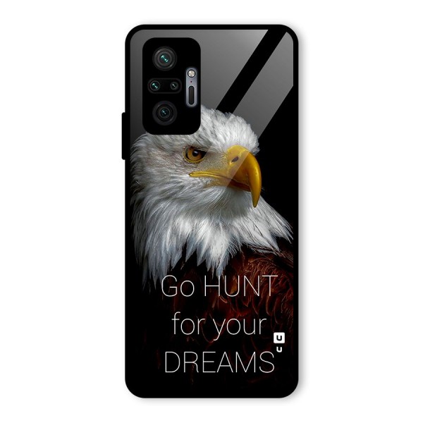 Hunt Your Dream Glass Back Case for Redmi Note 10 Pro