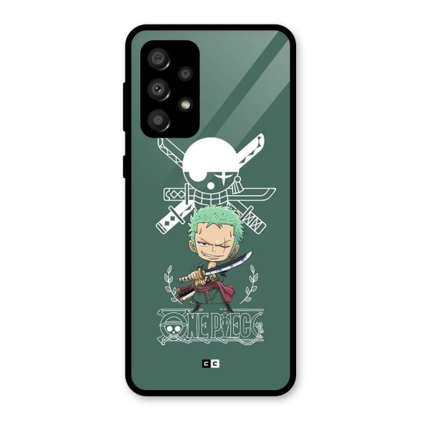 Hunter Zoro Sword Glass Back Case for Galaxy A32