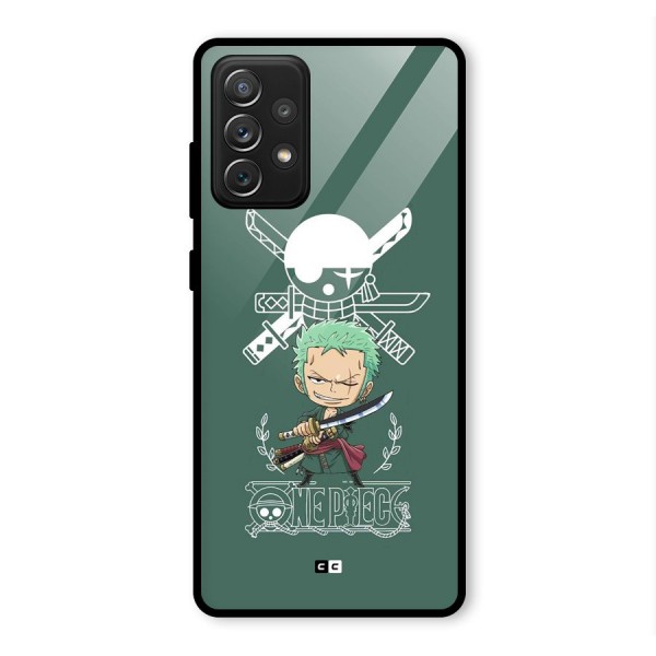 Hunter Zoro Sword Glass Back Case for Galaxy A72