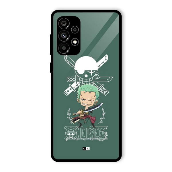 Hunter Zoro Sword Glass Back Case for Galaxy A73 5G