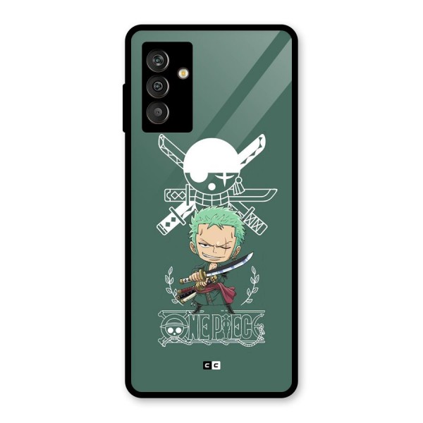 Hunter Zoro Sword Glass Back Case for Galaxy M13
