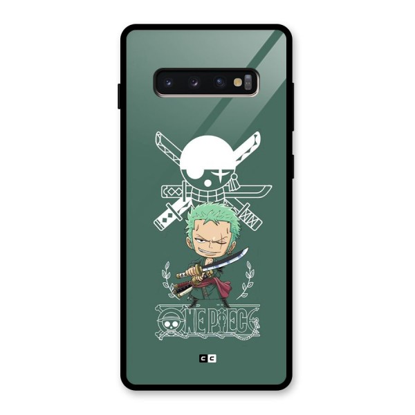 Hunter Zoro Sword Glass Back Case for Galaxy S10 Plus