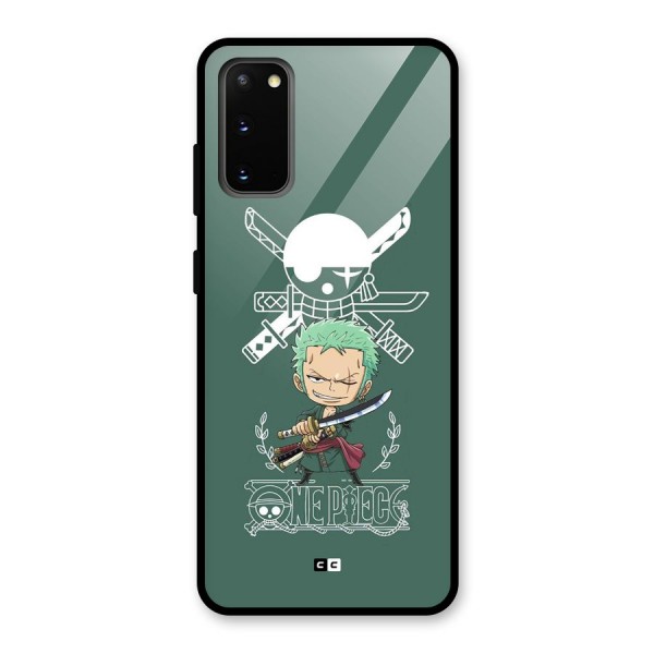 Hunter Zoro Sword Glass Back Case for Galaxy S20