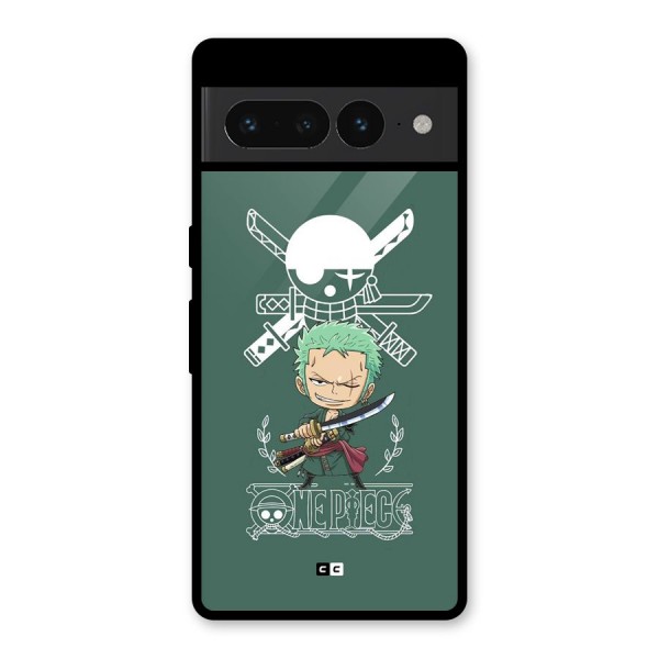 Hunter Zoro Sword Glass Back Case for Google Pixel 7 Pro