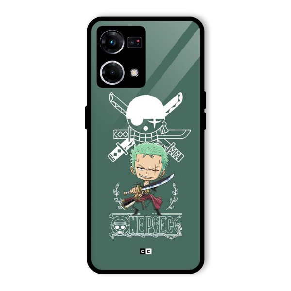 Hunter Zoro Sword Glass Back Case for Oppo F21 Pro 4G