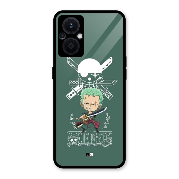 Hunter Zoro Sword Glass Back Case for Oppo F21s Pro 5G