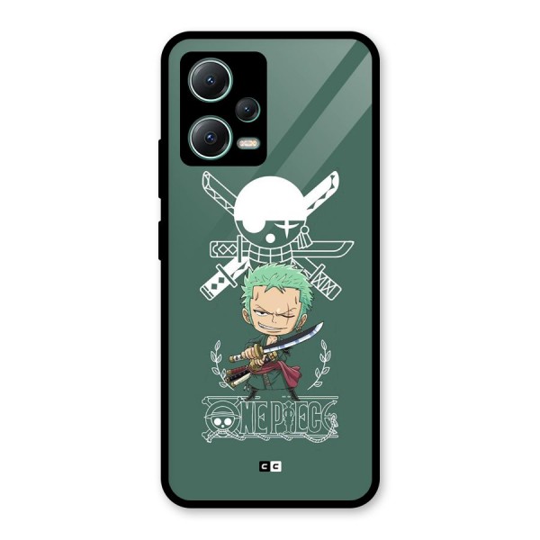 Hunter Zoro Sword Glass Back Case for Poco X5