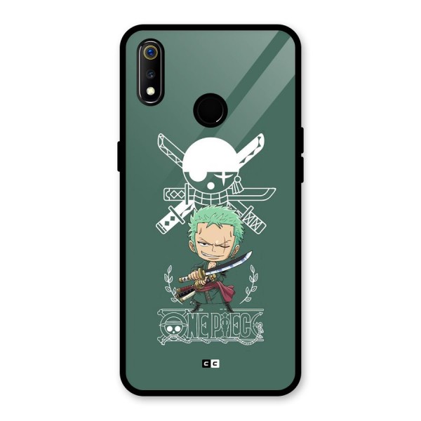 Hunter Zoro Sword Glass Back Case for Realme 3