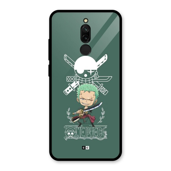 Hunter Zoro Sword Glass Back Case for Redmi 8