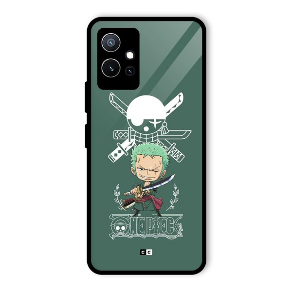 Hunter Zoro Sword Glass Back Case for Vivo T1 5G