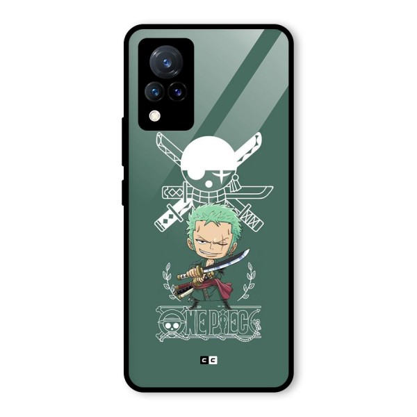 Hunter Zoro Sword Glass Back Case for Vivo V21 5G