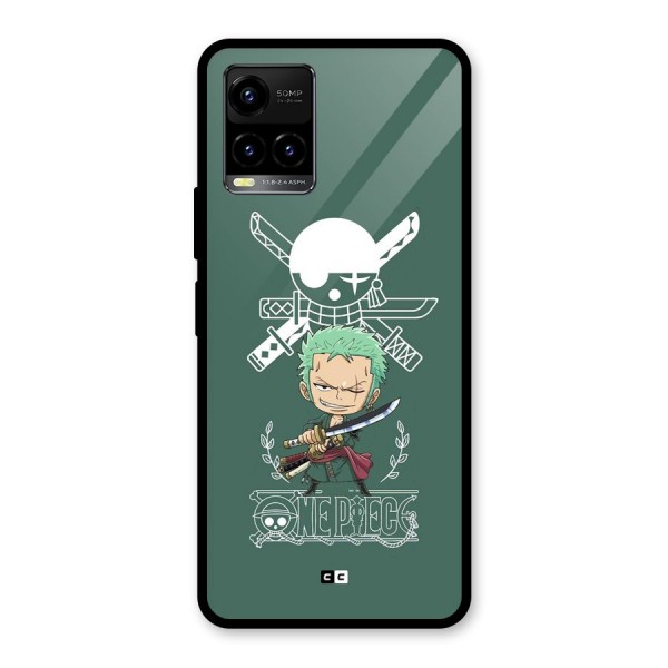 Hunter Zoro Sword Glass Back Case for Vivo Y33s