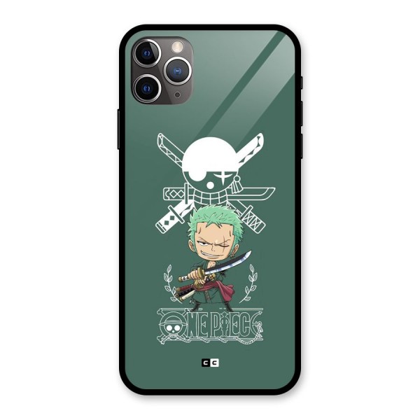 Hunter Zoro Sword Glass Back Case for iPhone 11 Pro Max