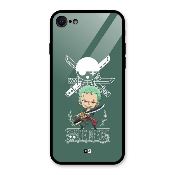 Hunter Zoro Sword Glass Back Case for iPhone SE 2022