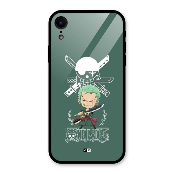 Hunter Zoro Sword Glass Back Case for iPhone XR