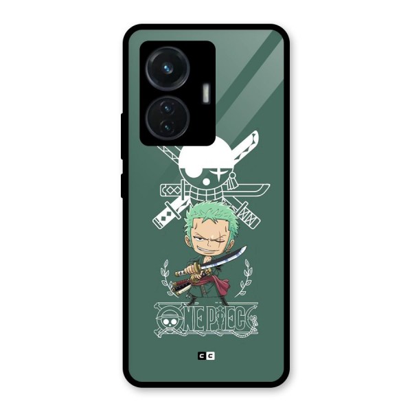 Hunter Zoro Sword Glass Back Case for iQOO Z6 44W