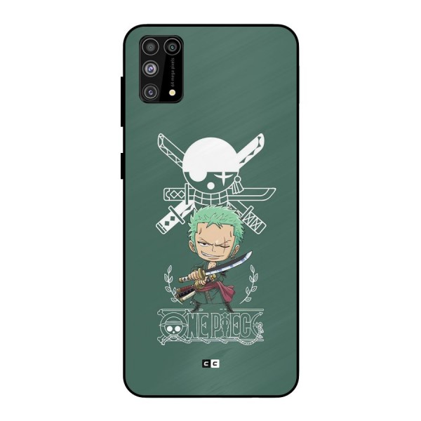 Hunter Zoro Sword Metal Back Case for Galaxy M31