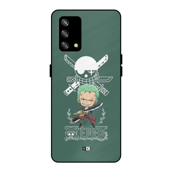 Hunter Zoro Sword Metal Back Case for Oppo F19s