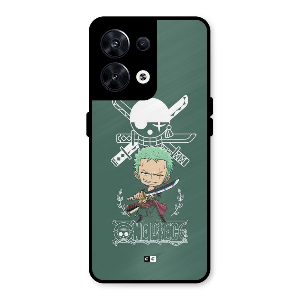 Hunter Zoro Sword Metal Back Case for Oppo Reno8 5G