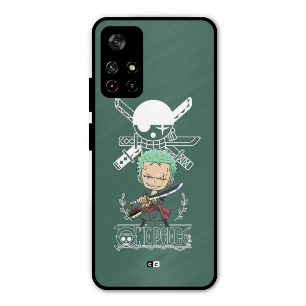 Hunter Zoro Sword Metal Back Case for Poco M4 Pro 5G