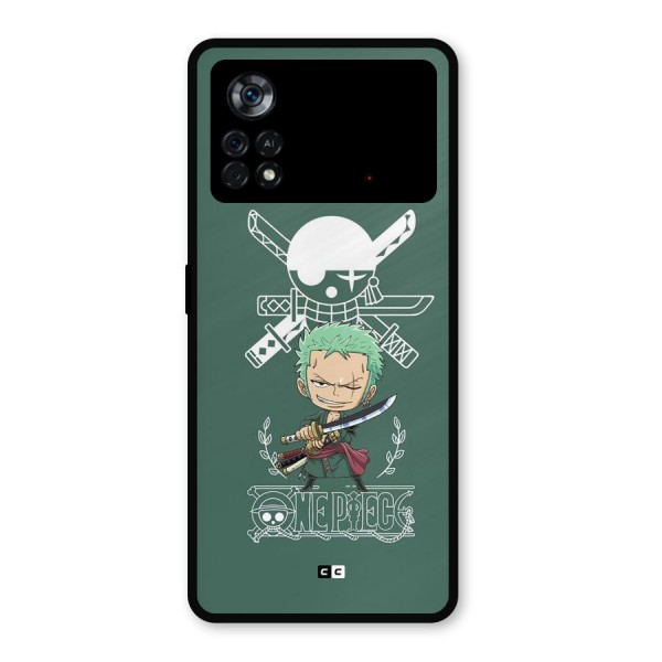 Hunter Zoro Sword Metal Back Case for Poco X4 Pro 5G