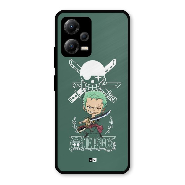 Hunter Zoro Sword Metal Back Case for Poco X5