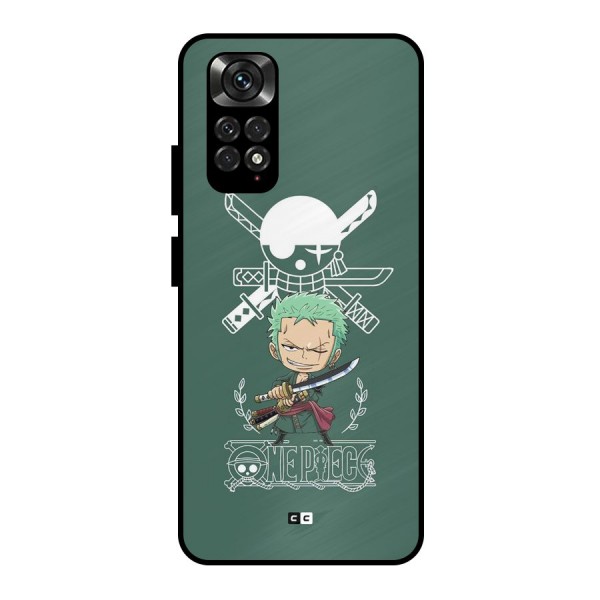Hunter Zoro Sword Metal Back Case for Redmi Note 11 Pro