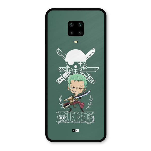 Hunter Zoro Sword Metal Back Case for Redmi Note 9 Pro Max