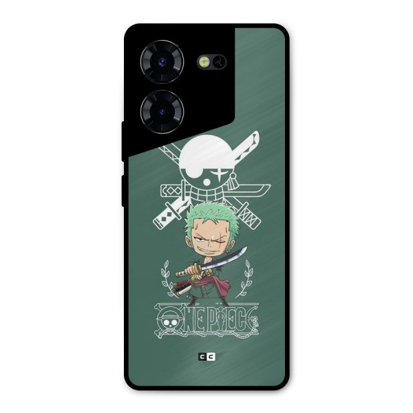 Hunter Zoro Sword Metal Back Case for Tecno Pova 5 Pro 5G