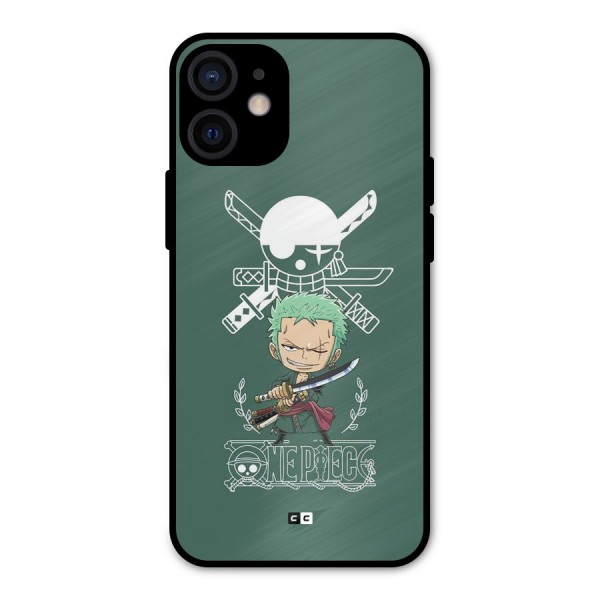 Hunter Zoro Sword Metal Back Case for iPhone 12 Mini