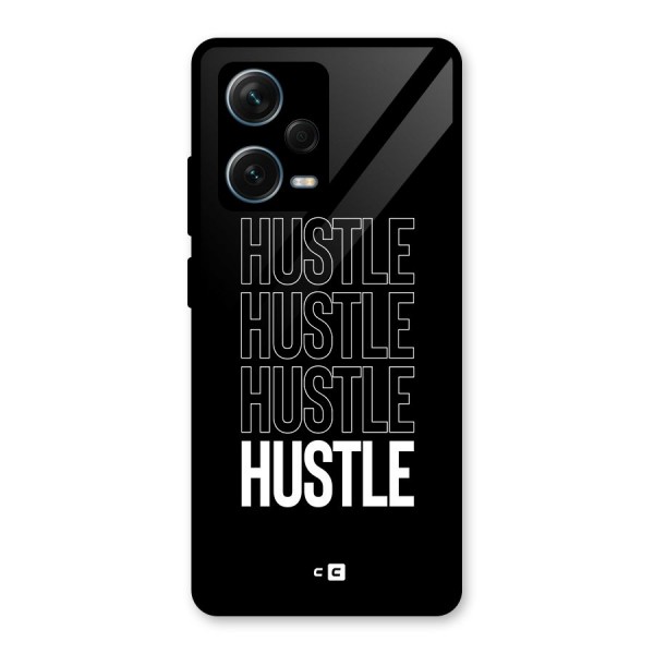 Hustle Hustle Hustle Glass Back Case for Redmi Note 12 Pro Plus 5G