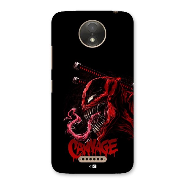 Hybrid Carnage Back Case for Moto C Plus