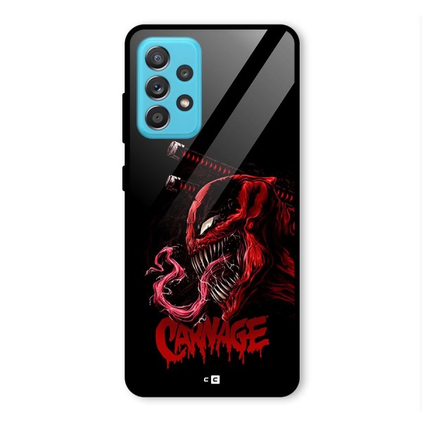 Hybrid Carnage Glass Back Case for Galaxy A52