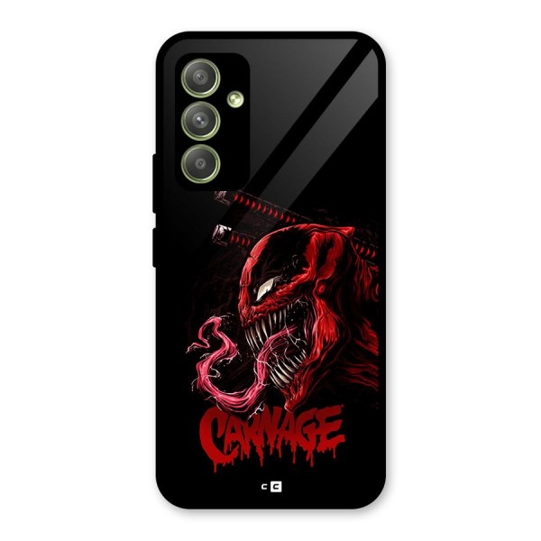 Hybrid Carnage Glass Back Case for Galaxy A54