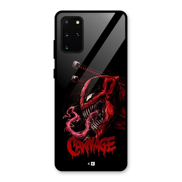 Hybrid Carnage Glass Back Case for Galaxy S20 Plus