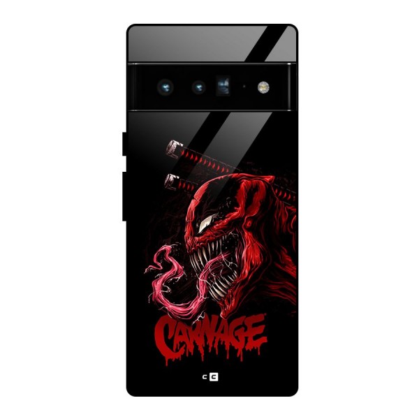 Hybrid Carnage Glass Back Case for Google Pixel 6 Pro