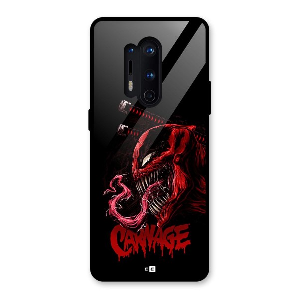 Hybrid Carnage Glass Back Case for OnePlus 8 Pro